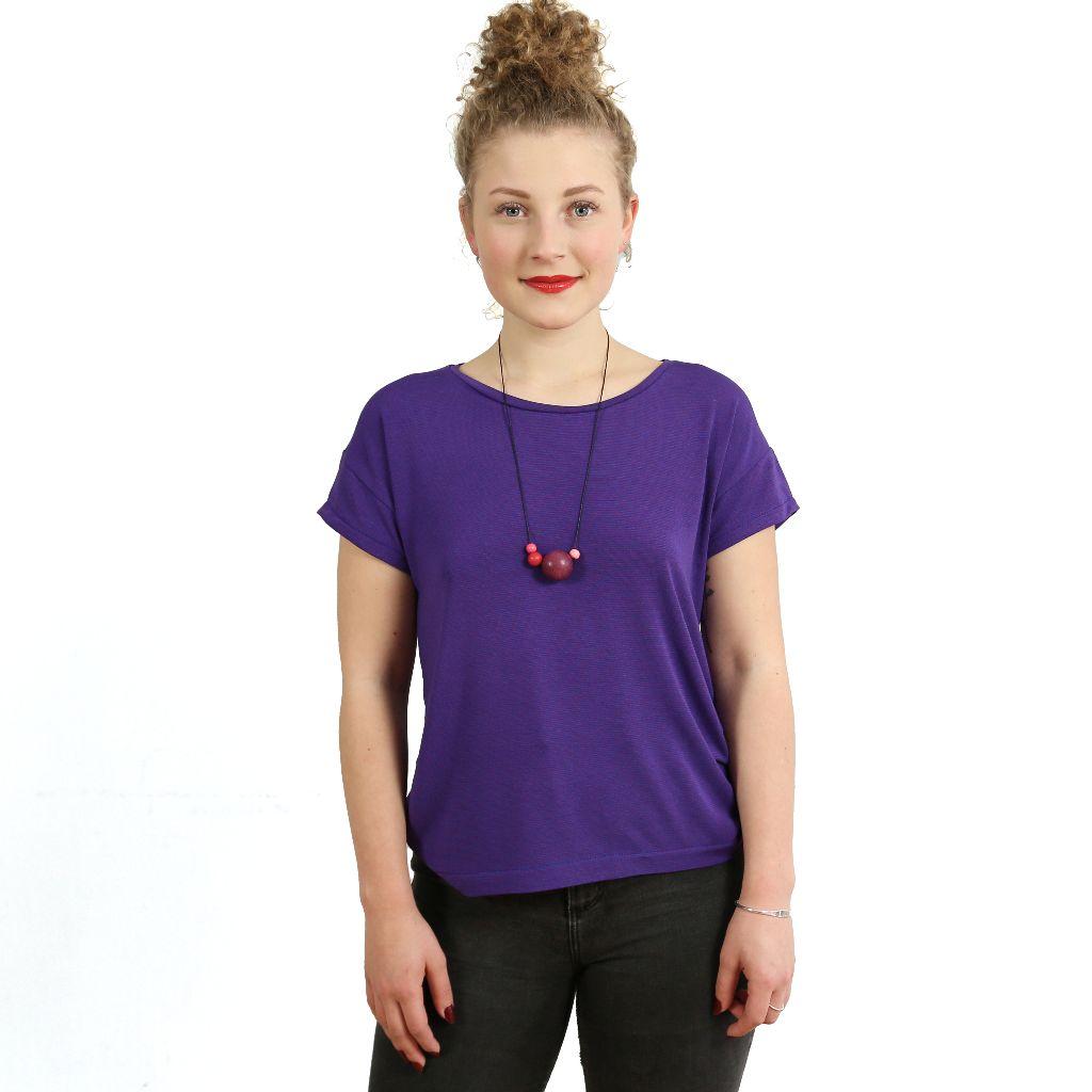 Preview: Papierschnittmuster Basicshirt Frau Tina XS-XXL